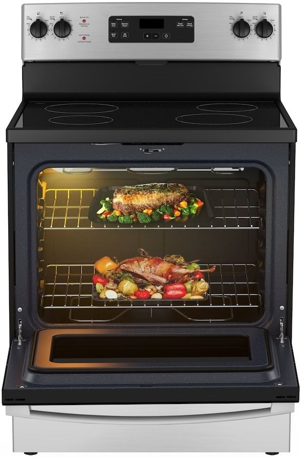 GE 30" Stainless Steel Freestanding Electric Range -2