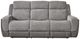 Corinthian Furniture Jenner Afton Gray Power Reclining Sofa with Power Headrest and Dropdown -0