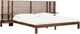 Modus Furniture Tanner Brown Roux Eastern King Panel Bed with Integrated Nightstands-0