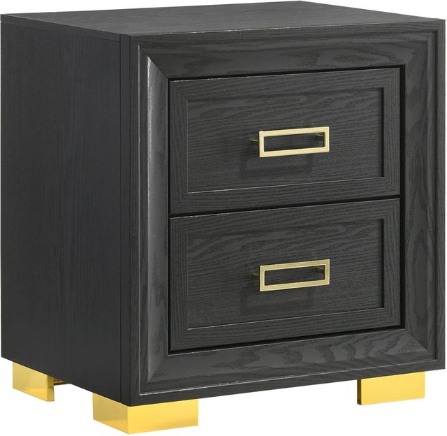 Crown Mark Pepe Dark Gray Nightstand-0