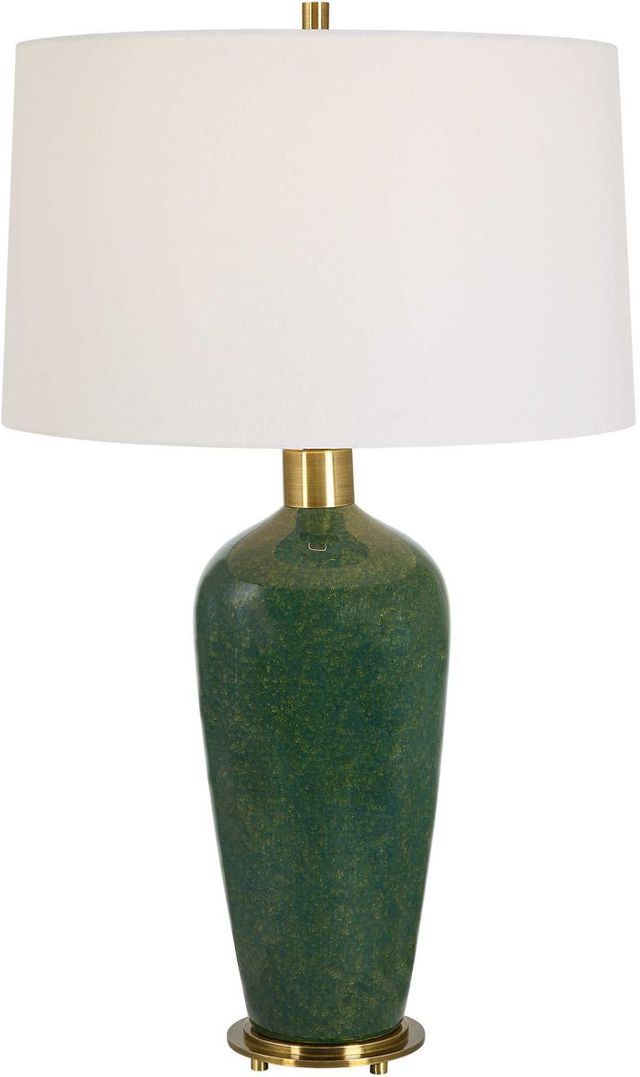 Uttermost® Verdell Dark Mossy Green Table Lamp-3