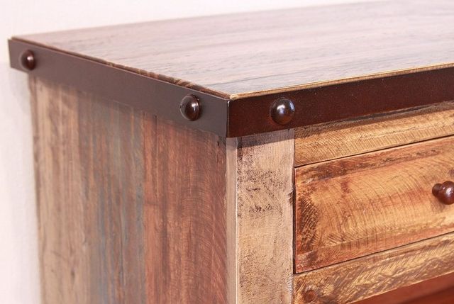 International Furniture Direct Antique Brown Server-2