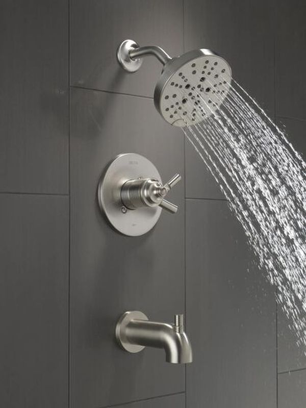 Delta Saylor® Monitor® 17 Series Stainless Tub & Shower Trim-1