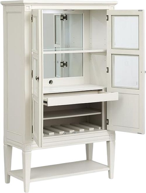 Magnussen Home® Willowbrook Egg Shell White Display Cabinet-2