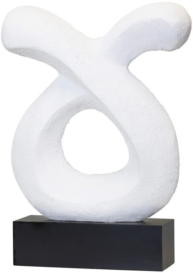 Harp & Finial® Taurus Matte Black/Matte White Statue-0