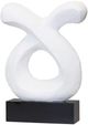 Harp & Finial® Taurus Matte Black/Matte White Statue-0