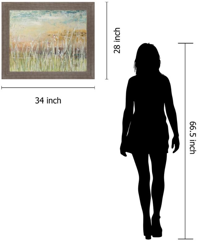 Classy Living Misty Sunrise Meadow Wall Art-1