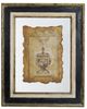 A & B Home Lucian Antiqued Black/Gold Large Sculpture Print-0