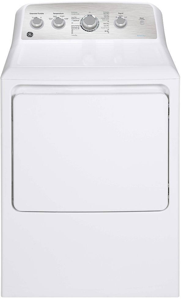 GE® 7.2 Cu. Ft. White Front Load Electric Dryer-0