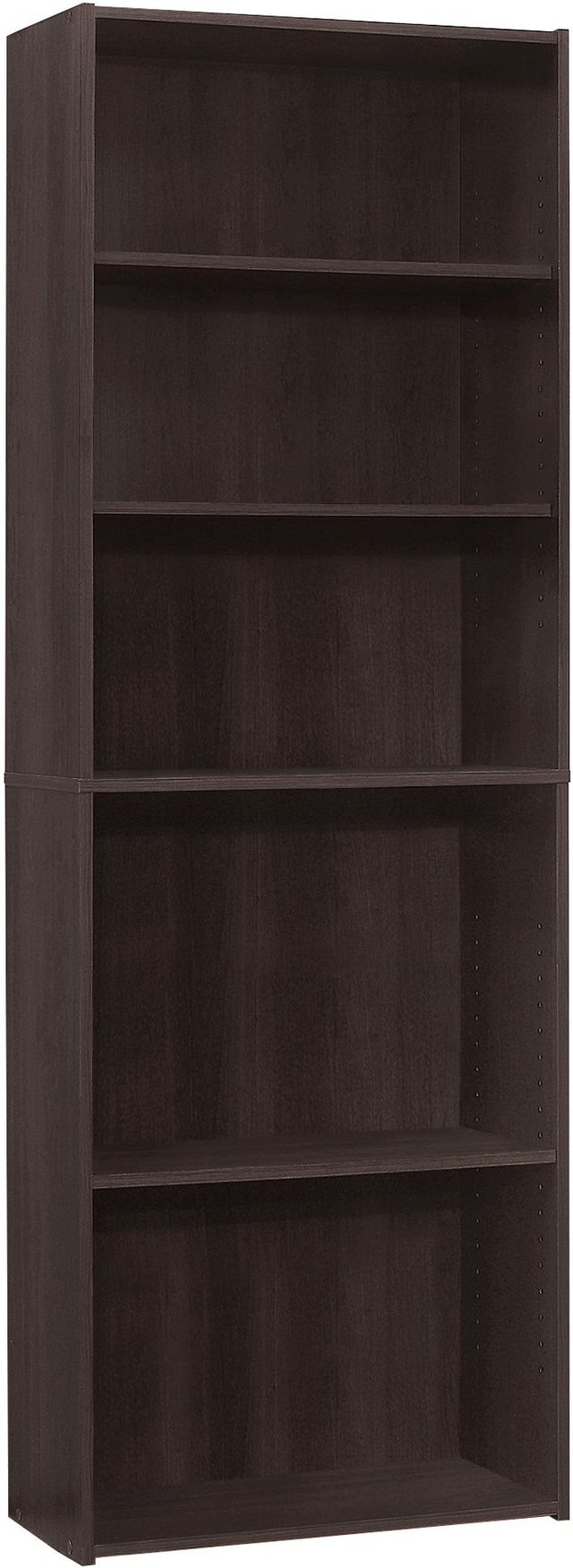 Monarch Specialties Inc. 72"H Espresso 5 Shelves Bookcase-2
