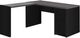 Monarch Specialties Inc. Black with Grey Top Corner with Tempered Glass Computer Desk-0