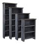 aspenhome® Eastport Drifted Black 60" Bookcase with 3 fixed shelves-0