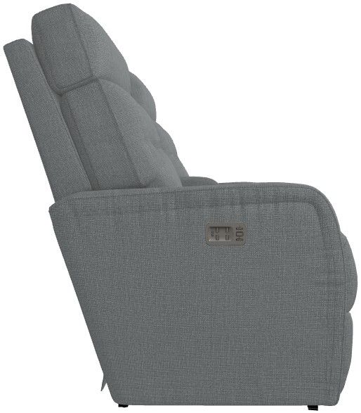 La-Z-Boy® Baron Graphite Power Wall Reclining Loveseat with Console, Headrest and Lumbar-3
