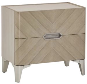 Michael Amini Penthouse Ash Gray Nightstand