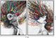 Classy Living Vibrant 2-Piece Vivid Muse: Dual Color Splash Wall Art Set-2