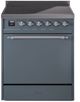 Ilve® Nostalgie II Series 30" Blue Grey Pro Style Induction Range-0