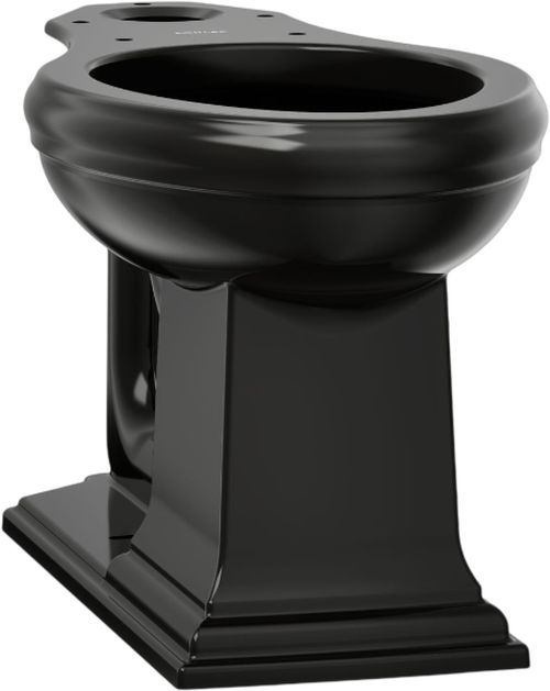 KOHLER® Memoirs® Black Elongated Toilet Bowl-0