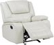 Coaster® Camila White Manual Glider Recliner Chair-1