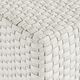 Bernhardt Boca Bernhardt Exteriors White Fabric Outdoor Ottoman-3