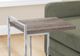 Monarch Specialties Inc. Dark Taupe 25"H Accent Table with Silver Base-3
