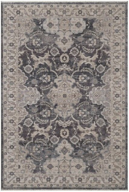 KAS Rugs Adele Grey/Ivory Sofia 5'x8' Area Rug-0