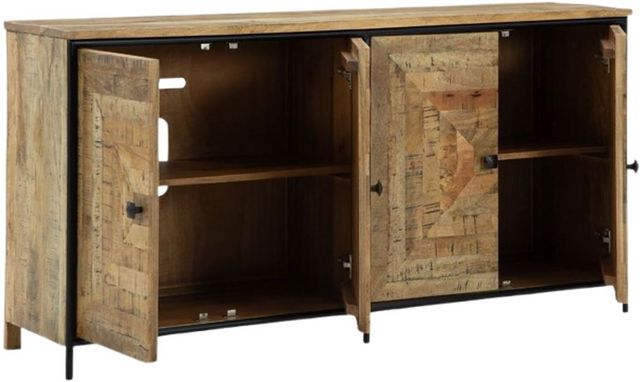 Signature Design by Ashley® Camney Black/Brown Accent Cabinet-3