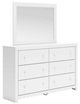 Signature Design by Ashley® Mollviney White Dresser and Mirror-0