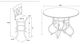 Powell® Hamilton 5-Piece Beige/Medium Cherry/Pewter Gathering Table Set-3