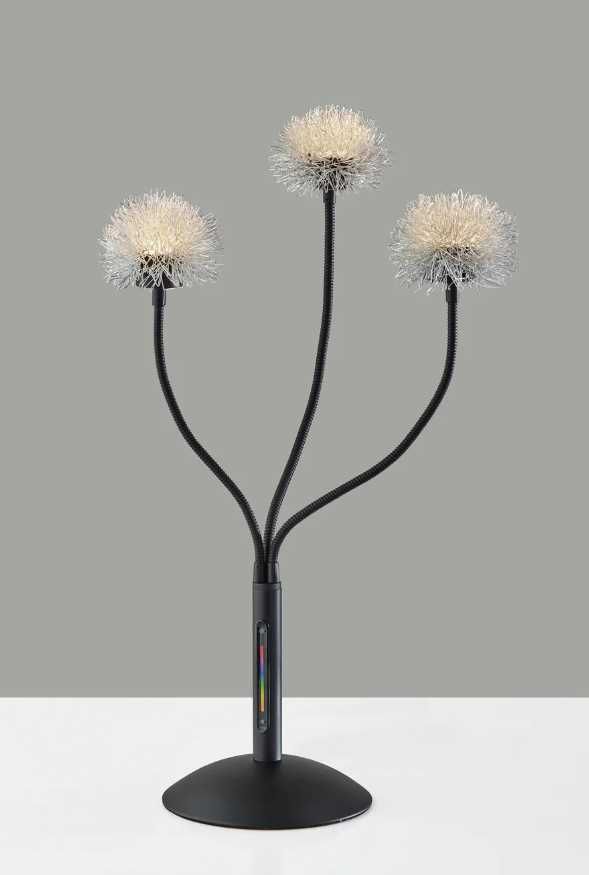 Adesso® Pom Pom Black LED Table Lamp-4