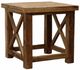 Million Dollar Rustic RCL Riverside Brown End Table-0