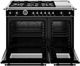 Bertazzoni Heritage Series 48" Nero Matt Pro Style Gas Range-1