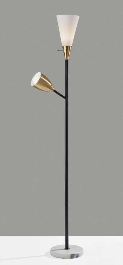 Adesso® Dixon White Combo Torchiere-4