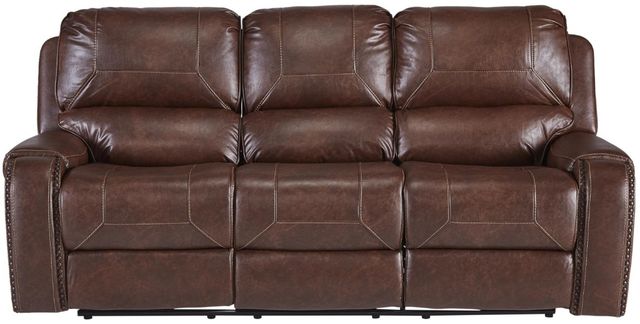 Corinthian Furniture Wheeler Manual Reclining Sofa with Dropdown Table-2
