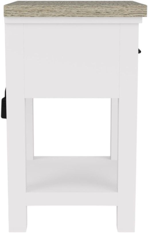 Riverside Furniture Cora Cloud/Fog 1-Drawer Nightstand-3