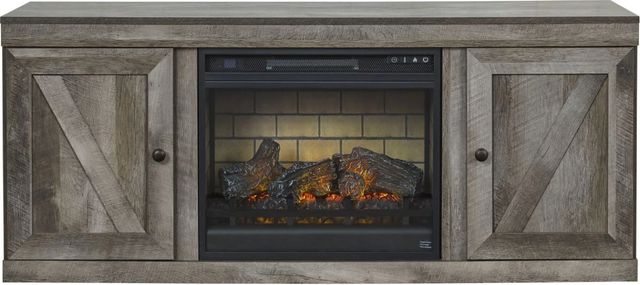 Signature Design by Ashley® Wynnlow Gray 60" TV Stand with Electric Infrared Fireplace Insert-1