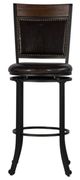 Powell® Franklin Dark Brown/Gray Swivel Bar Stool-2