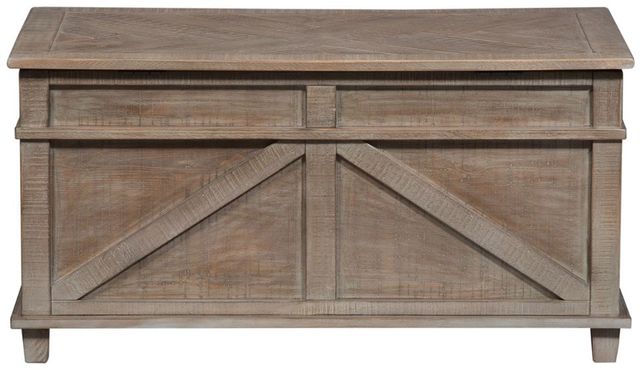 Liberty Furniture Parkland Falls Weathered Taupe Storage Trunk-2