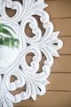 A & B Home Rustic White Wall Mirror-3