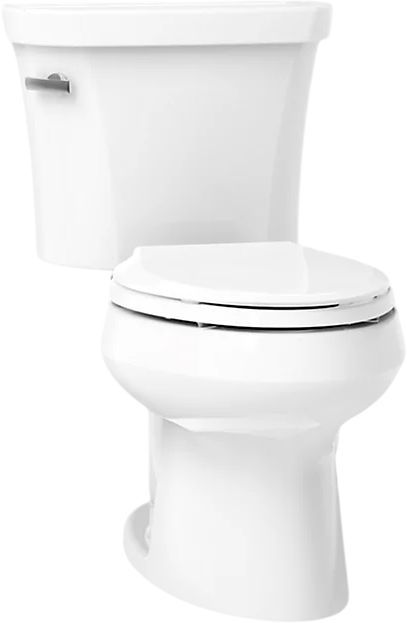KOHLER® Wellworth® White 2-Piece Elongated Toilet, 1.28 Gpf-0