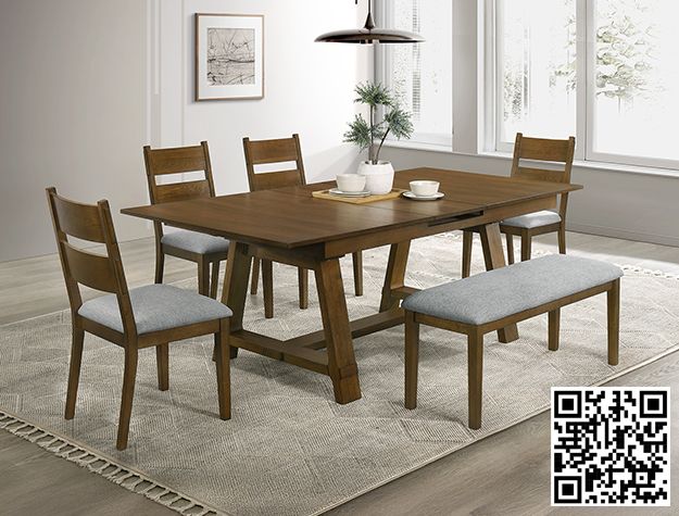 Crown Mark Everly Brown Dining Table Leg-0
