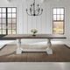 Liberty Furniture River Place Tobacco Trestle Dining Table with Riverstone White Base-2