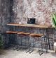 Jofran Inc. Nature's Edge 4-Piece Natural Sofa Console and Stool Set-1