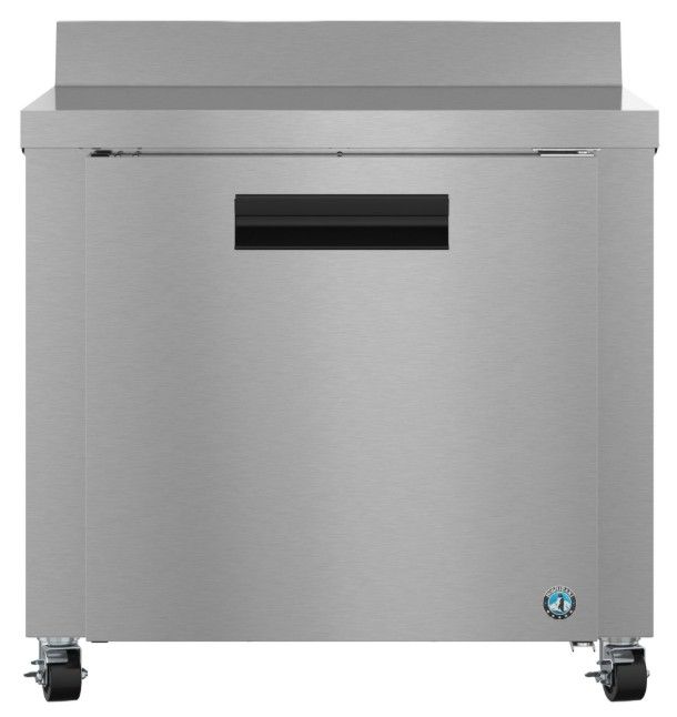 Hoshizaki Steelheart® 36" Stainless Steel Commercial Refrigerator with Single Section Worktop-0