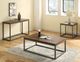 Steve Silver Co. Lorenza Natural Honey End Table with Gray Base-1