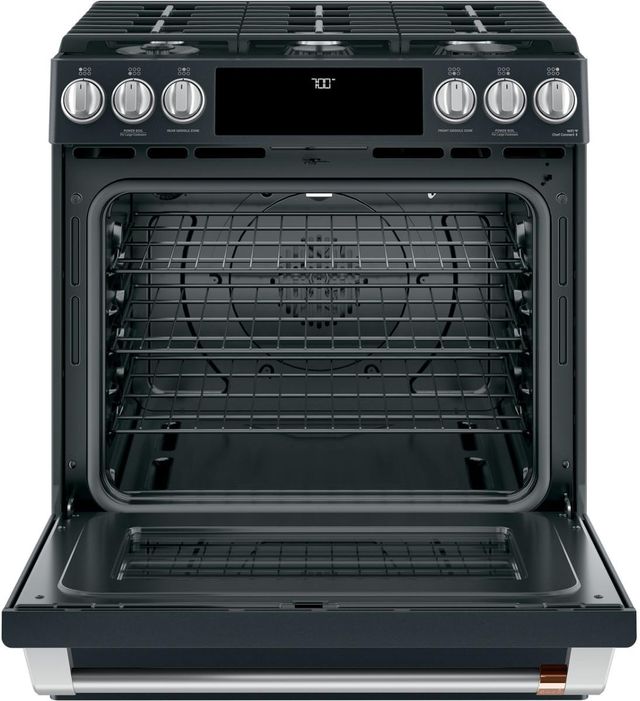 Café™ 30" Matte Black Slide-In Gas Range-11