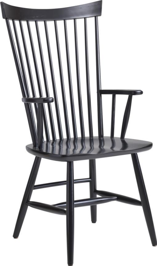 Urban Collections by Yutzy Woodworking French Farmhouse Retreat Cherry Buckeye Arm Dining Chair-0