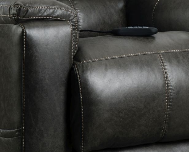 HomeStretch Black Wall-Saving Power Recliner-1