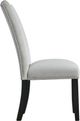 Elements International Francesca Gray Upholstered Dining Side Chair-2