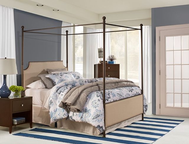 HH2 Home McArthur Bronze/Stone Queen Canopy Bed-1