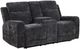 Coaster® Kennett 3-Piece Dark Gray Chenille Upholstered Power Reclining Sofa Set-5